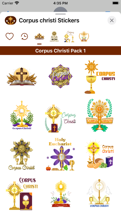 Screenshot 1 of Corpus Christi Stickers App