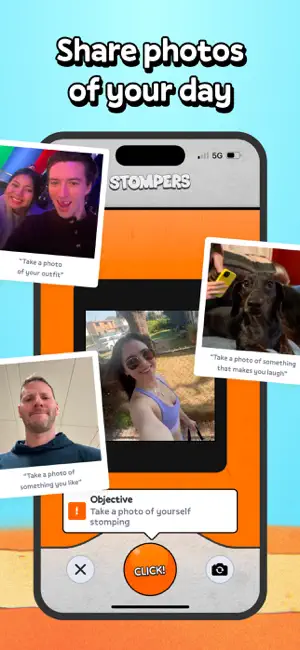 Stompers: Step Counter Friends iPhone screenshot 2