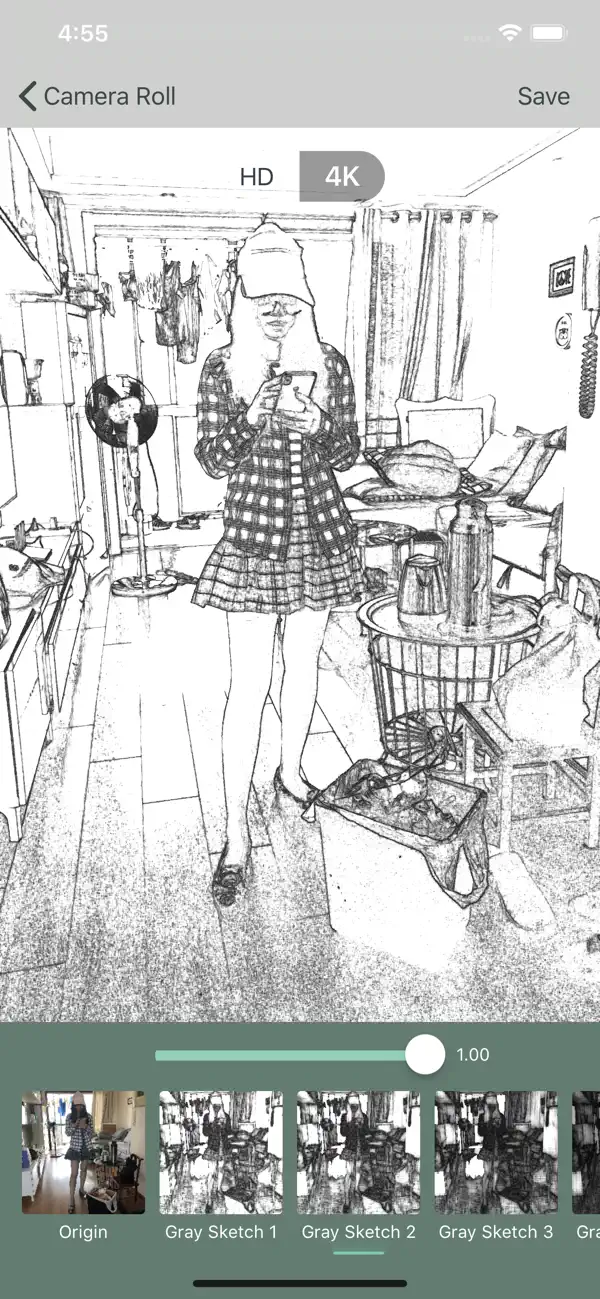 #5. Photo to Sketch Drawing Maker (iOS) By: LIE KUN JI