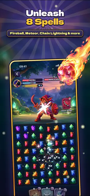 Crystal Seeker: Match-3 RPG screenshot 3