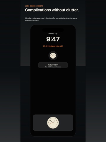 CROWNRIFT - Analog Clock iPad screenshot
