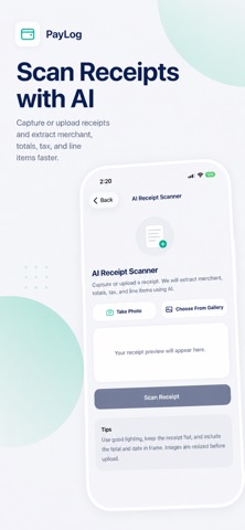PayLog: AI Money Tracker Screenshot 2 of 6