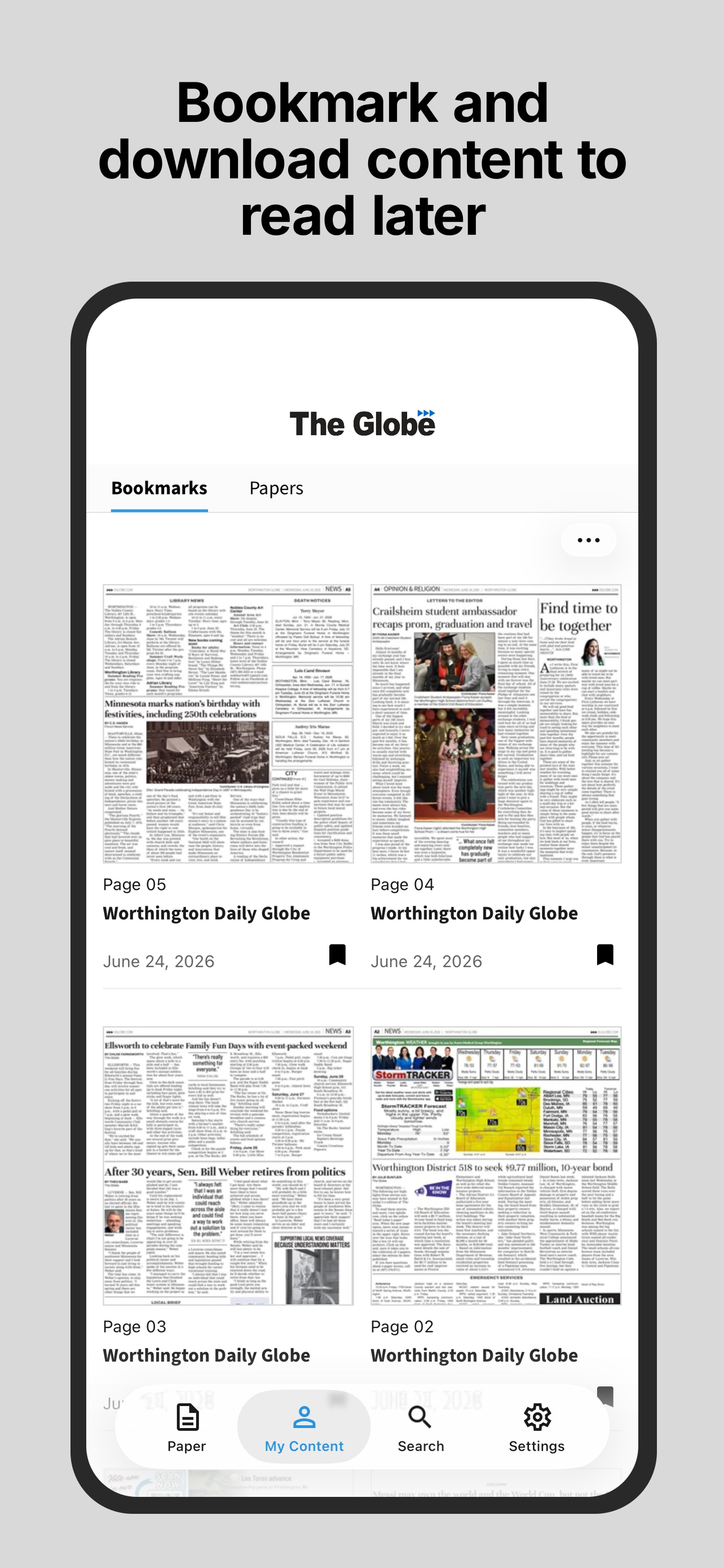 The Globe E-paper screenshot 4