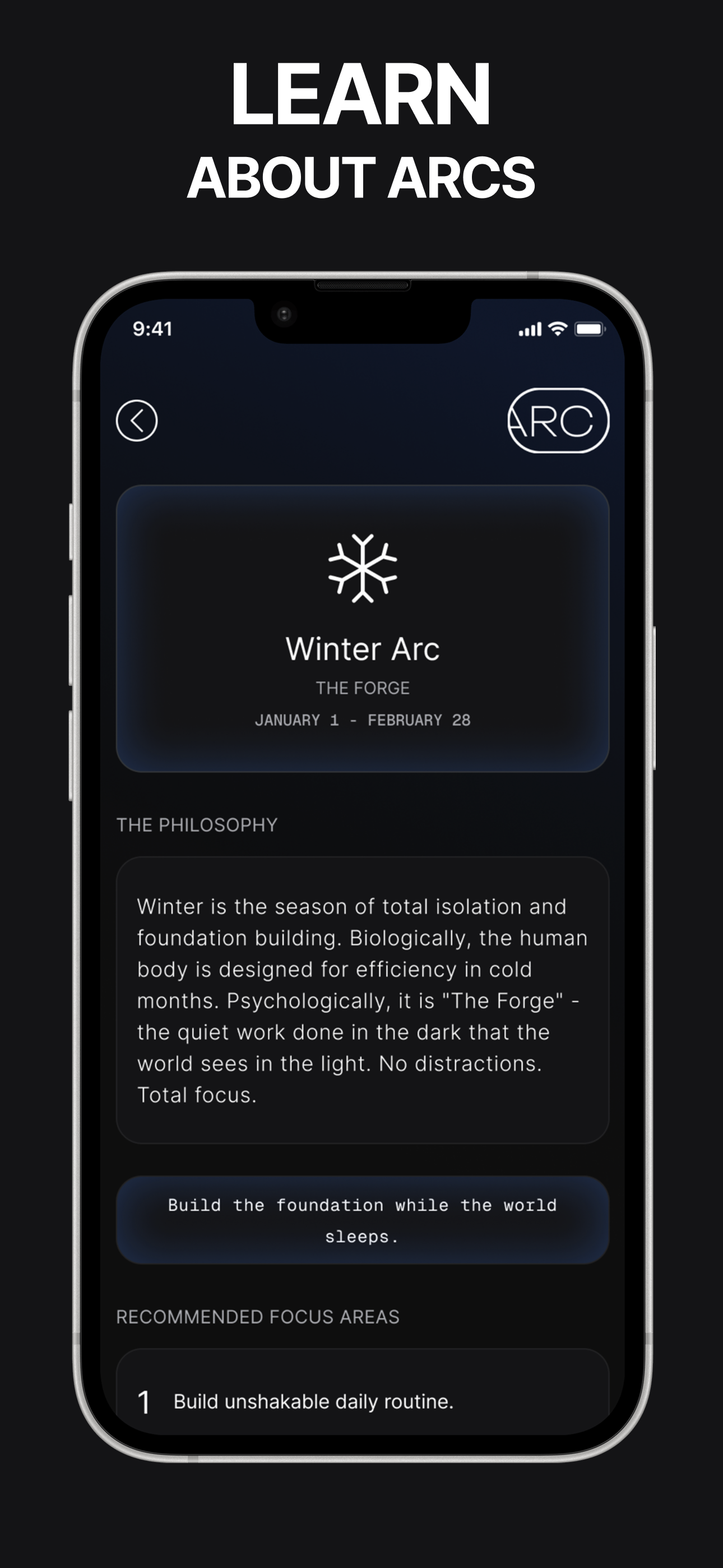 ARC - Improve your life