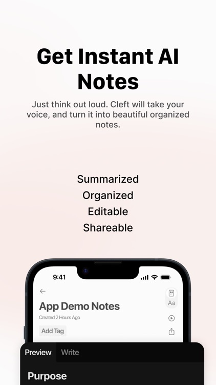 Cleft: AI Voice Memos