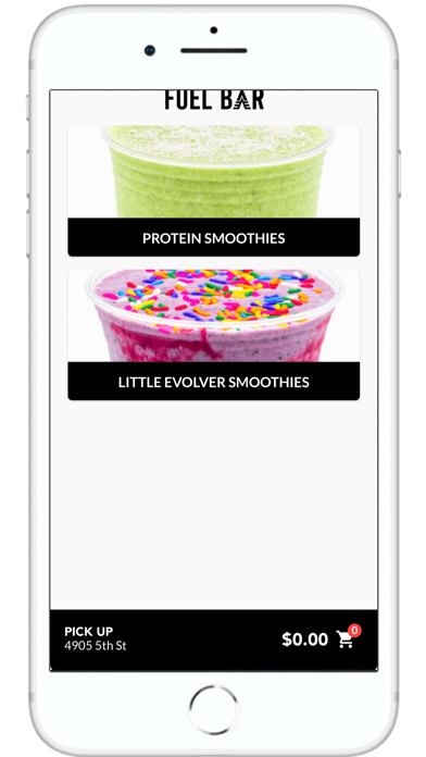 SMOOTHIE BAR APP Screenshot