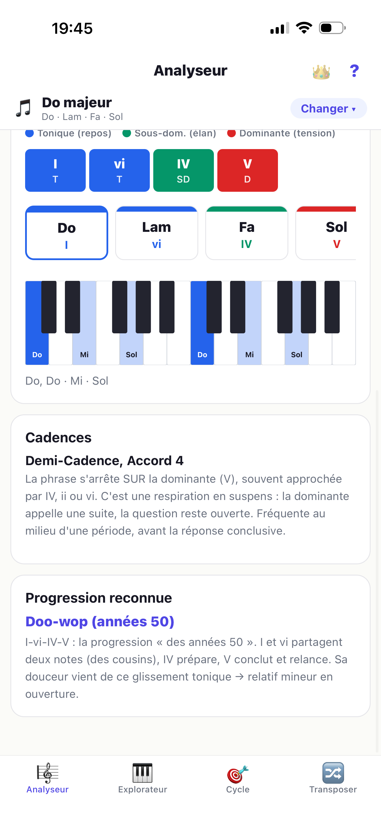 Harmonie tonale screenshot 2