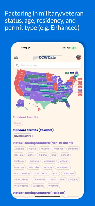 CCWCalc: 50+ State CCW Laws screenshot 3