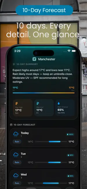 WeatherGlow - Local Forecast iPhone screenshot 6