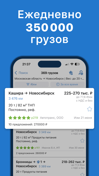 Screenshot #2 pour АТИ Грузы и Транспорт