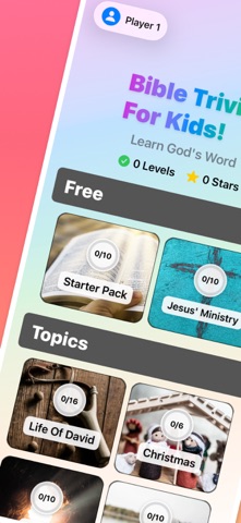 Bible Trivia For Kids iPhone screenshot