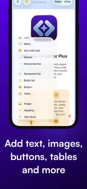 WYSIWYG Editor Plus iPhone screenshot 2