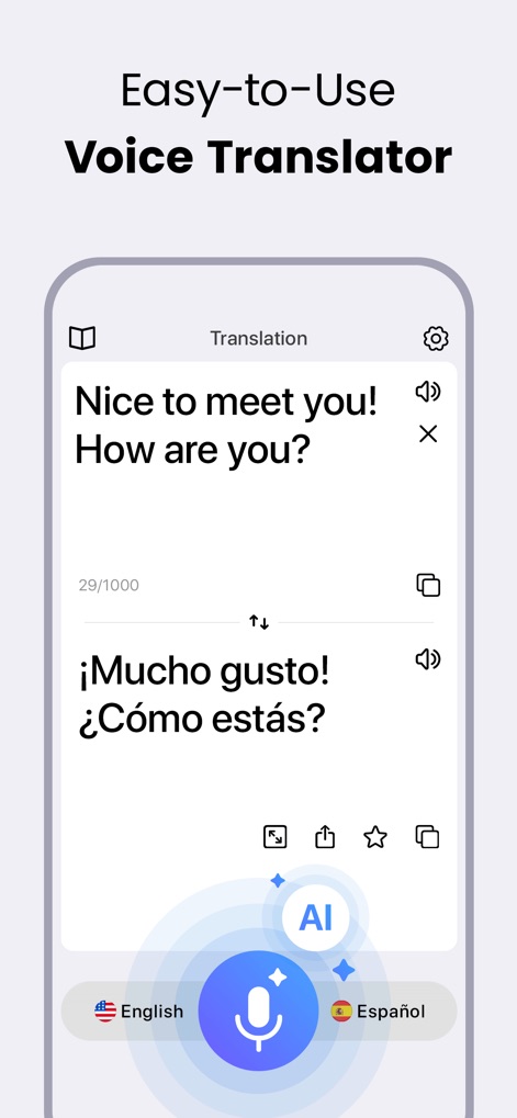Voice Translator: AI Translate - Tradução Vocal Instantânea