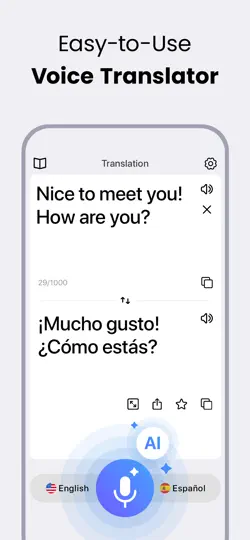 Sesli çeviri: AI Translate iPhone Ekran Görüntüsü 1