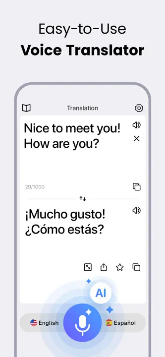 Voice Translator: AI Translate: Screenshot 1 von 6