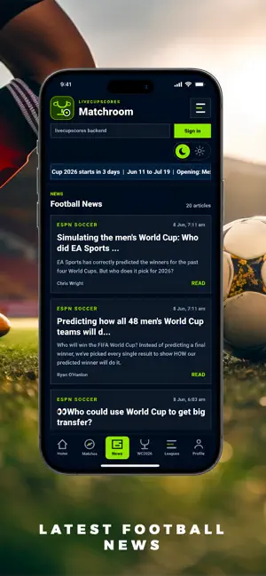 LiveCup Scores screenshot 4