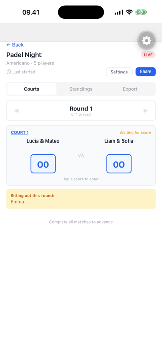 Padel Americano Maker Screenshot 3 of 4