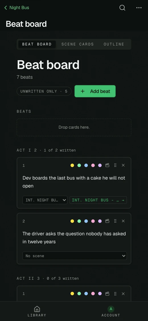 Screencake: Screenplay Writer screenshot 2