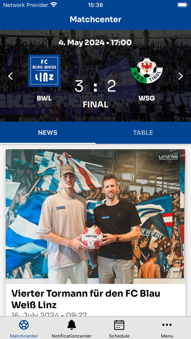 FC Blau-Weiß Linz Screenshot