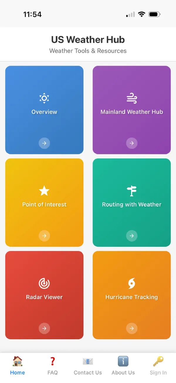 Screenshot #1 pour US Weather Hub