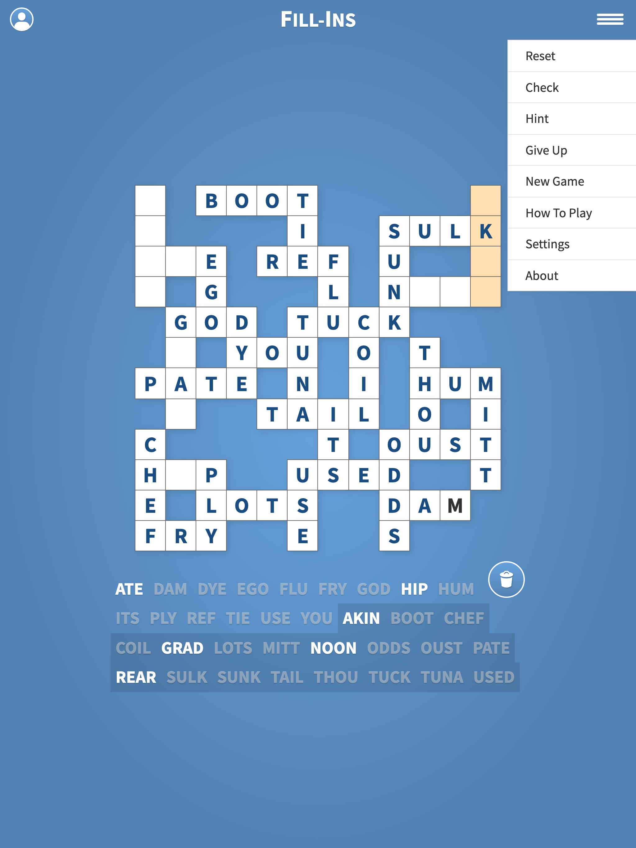 Fill-Ins · Word Fit Puzzles