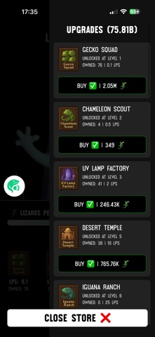 Green Lizard screenshot