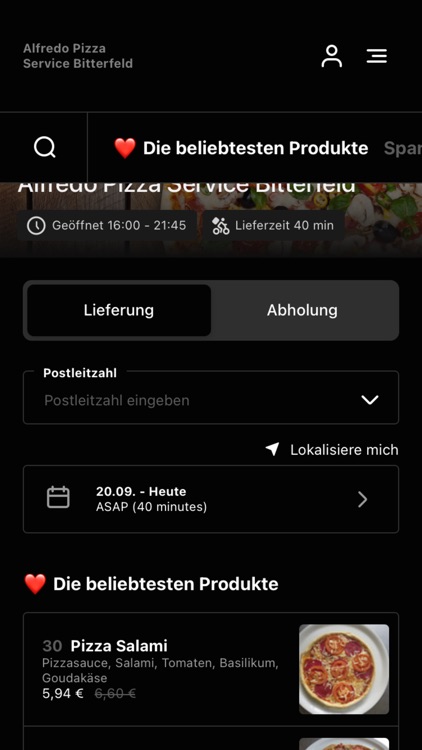 Pizza Service Alfredo