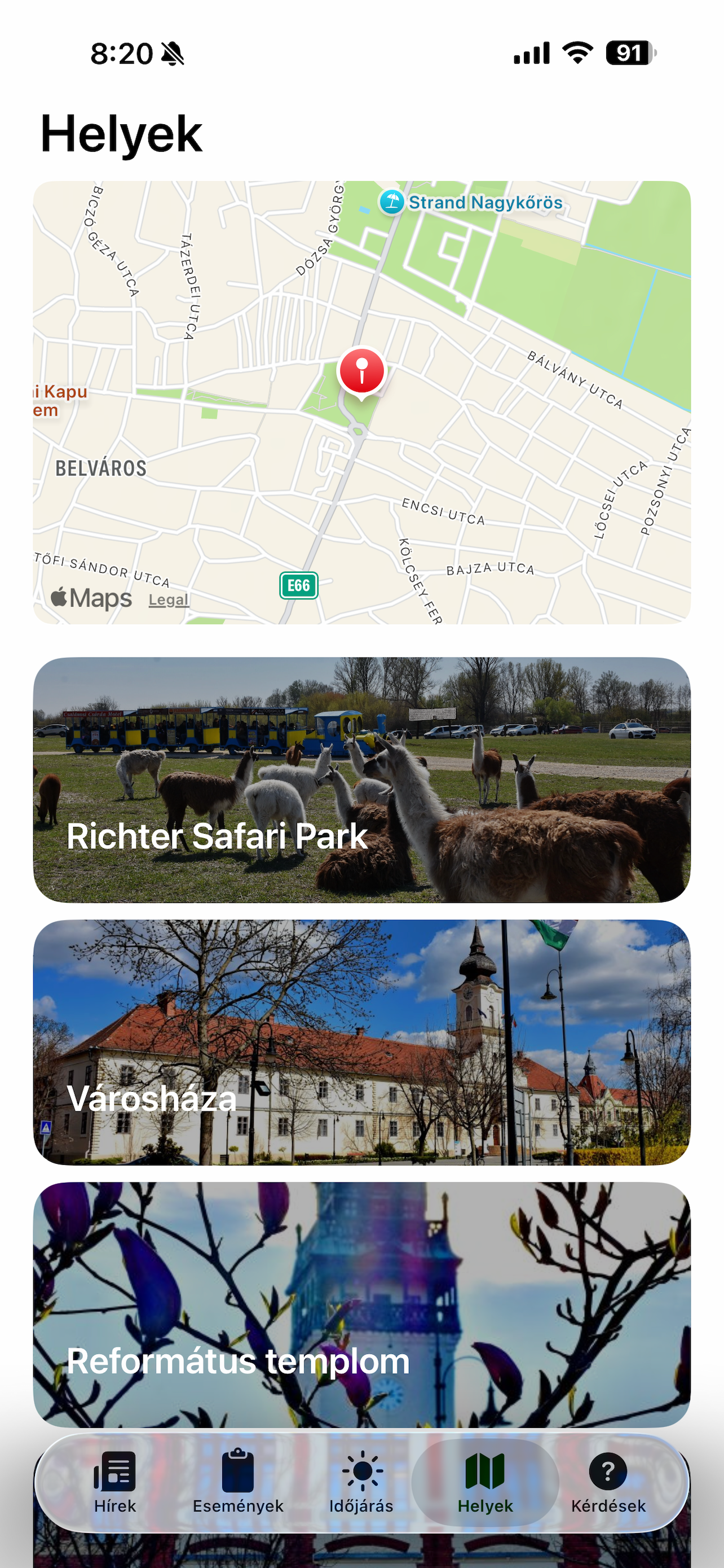 Nagykőrös Város App