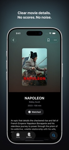 Parallax: Movie Tracker iPhone screenshot