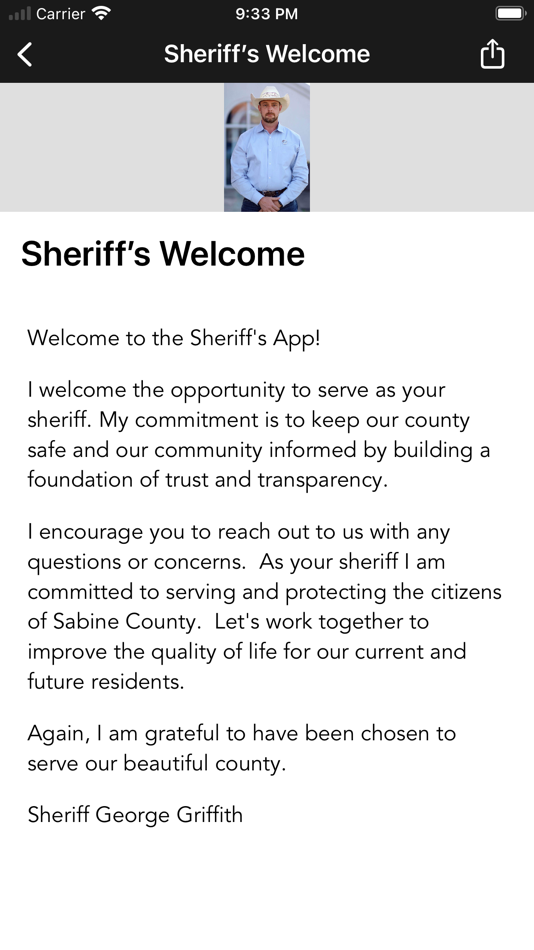 #3. Sabine County Sheriff, TX (iOS) Podle: Sabine County