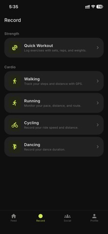 Yaaro.fit: Run, Cycle, Workout iPhone screenshot