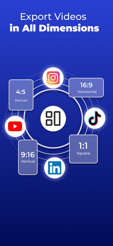 Teleprompter - VILO - La aplicación facilita la exportación de vídeos en múltiples formatos de aspecto, como 9:16 y 16:9, para su adaptación perfecta a diversas plataformas sociales.