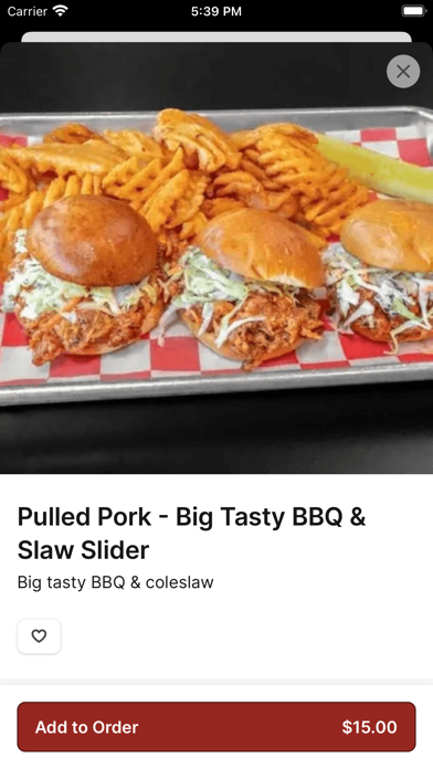 The Red Barn Restaurant iPhone screenshot 3 - Food & Drink app