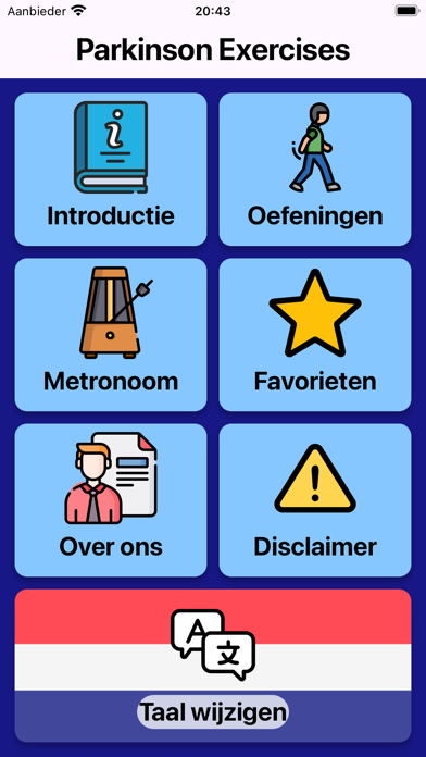 Parkinson-Exercises Screenshot