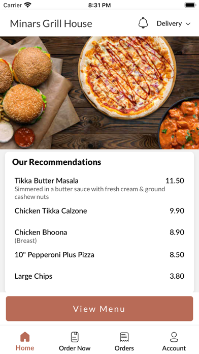 Minars Grill House Screenshot