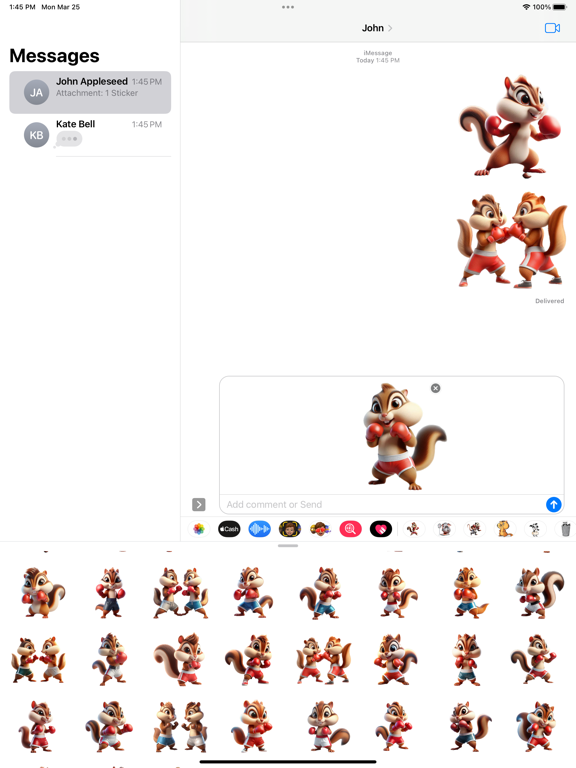 Screenshot #6 pour Chipmunk Boxing Stickers