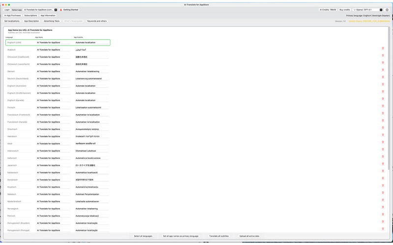 App screenshot