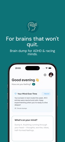 Minddump: Brain Dump for ADHD Screenshot 1 of 5