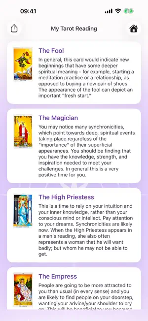 Daily Tarot Reading and Cards screenshot 2