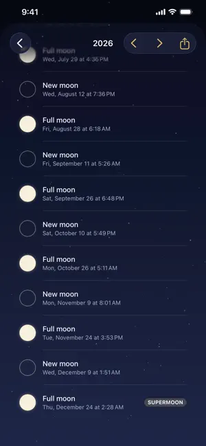Moon Calendar with Moon Phases screenshot 4