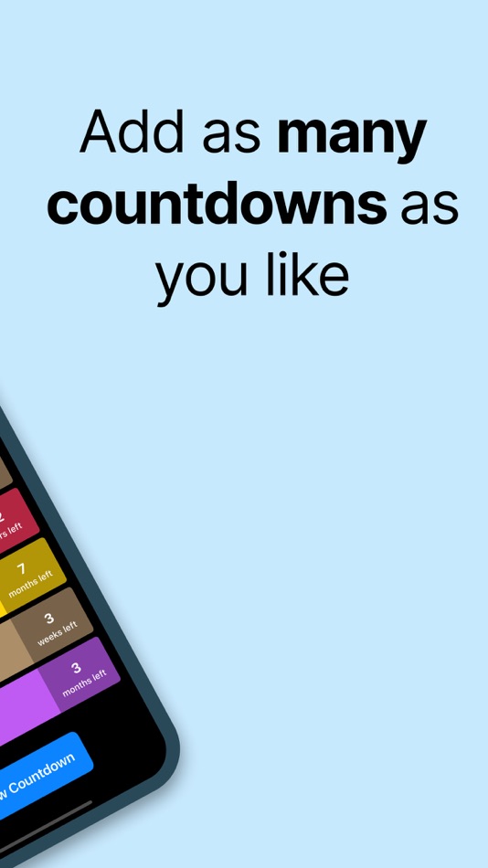 #2. Countdowns & Widgets (iOS) 由: Thuyet Luong
