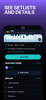 I Was There: Concert Log screenshot 5