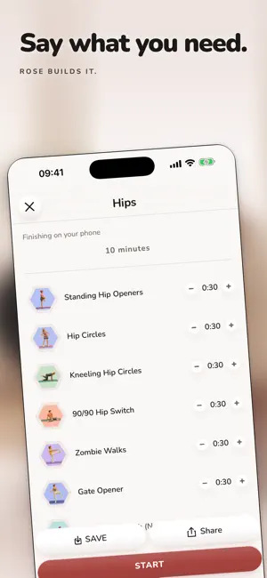 Rose: Mobility & Stretching screenshot 4