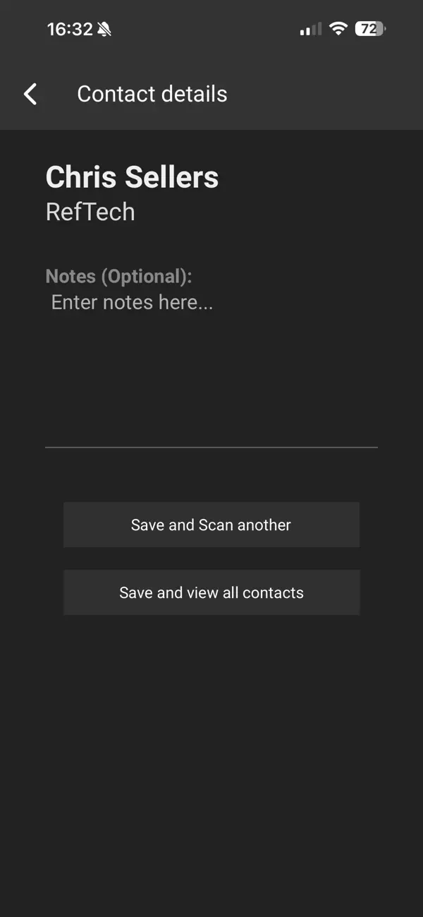 Screenshot #1 pour ContactScanning