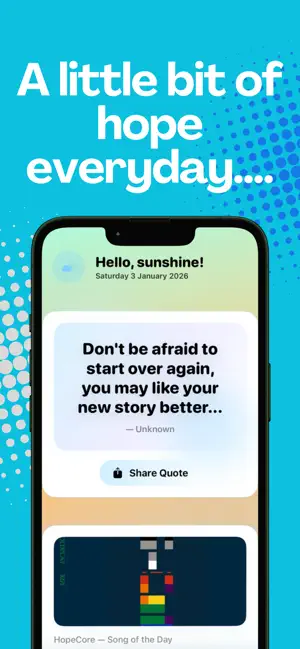 Hopecore: Daily Hope screenshot 1