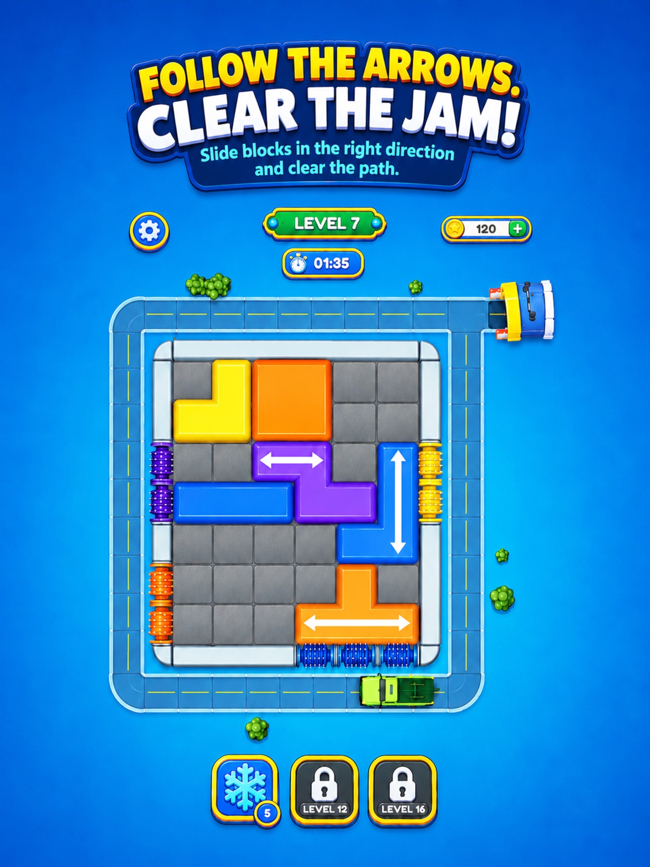 Screenshot 6 of Crush Blocks: Car Escape