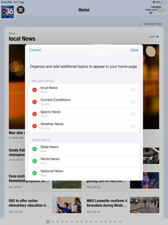 App screenshot