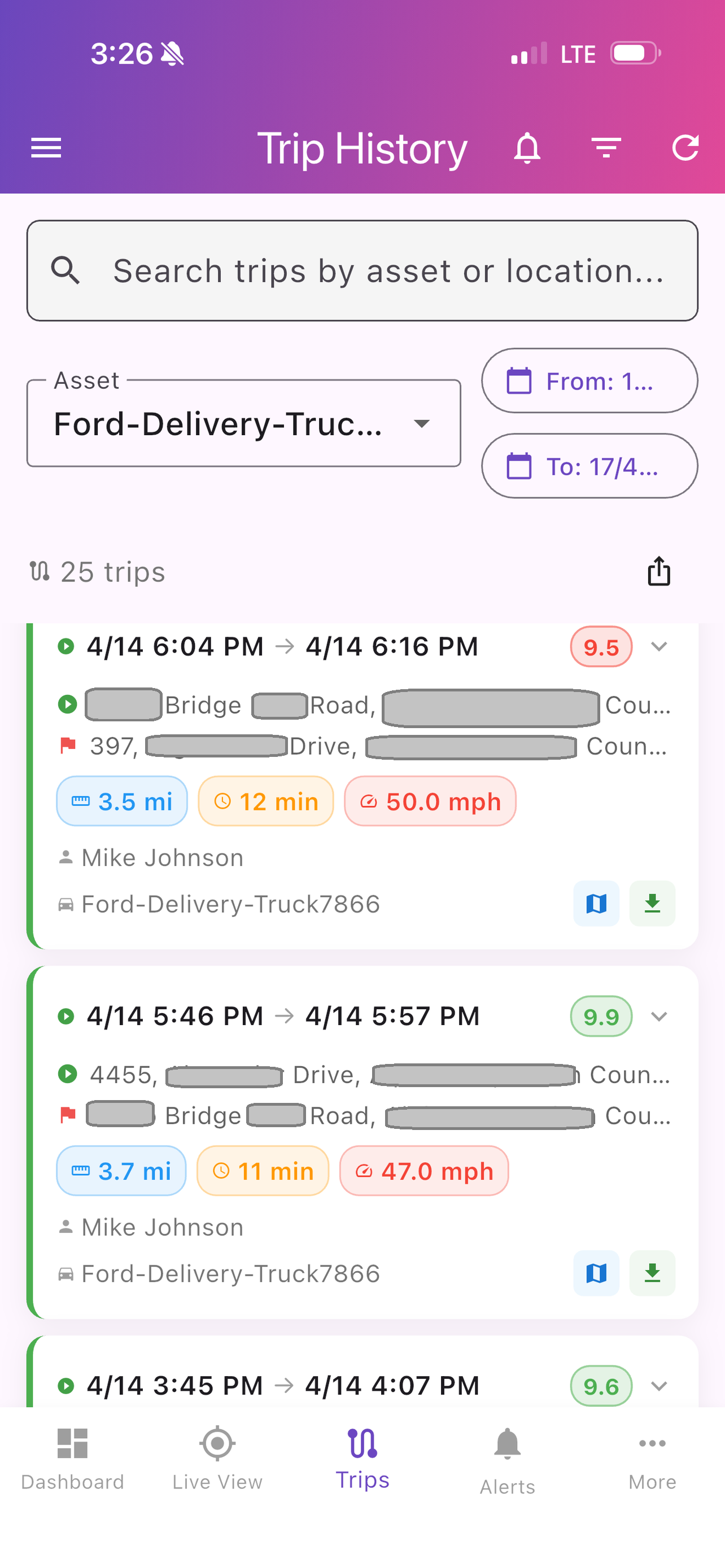 SimpliGPS Fleet screenshot 4