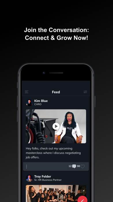 The Black In HR iPhone screenshot 1 - Social Networking app