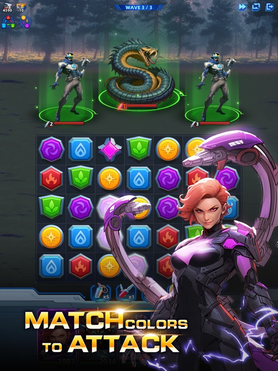 Superhero & Puzzles Match3 RPG